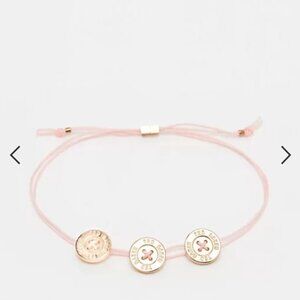 Ted Baker Taegen Pale Pink 3 Button Cord Bracelet